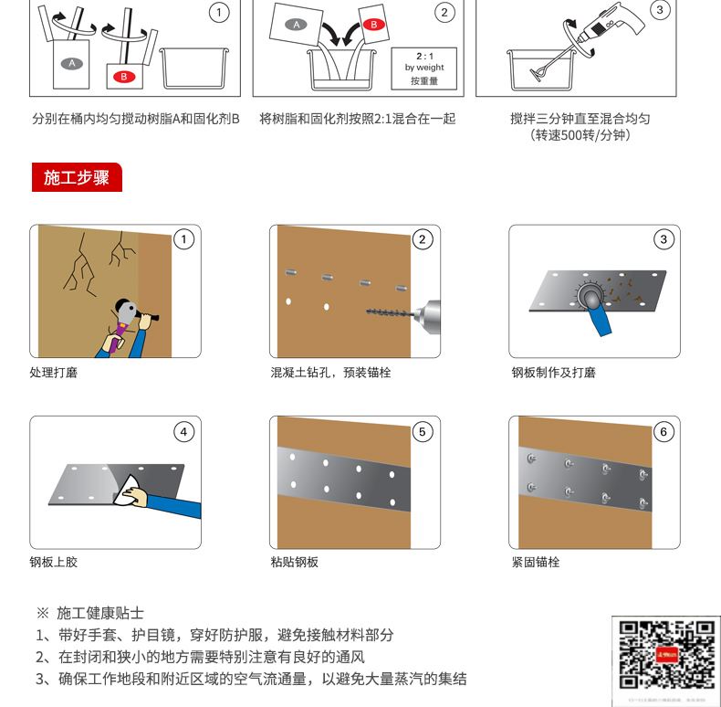 包钢科尔沁右翼中粘钢加固施工过程